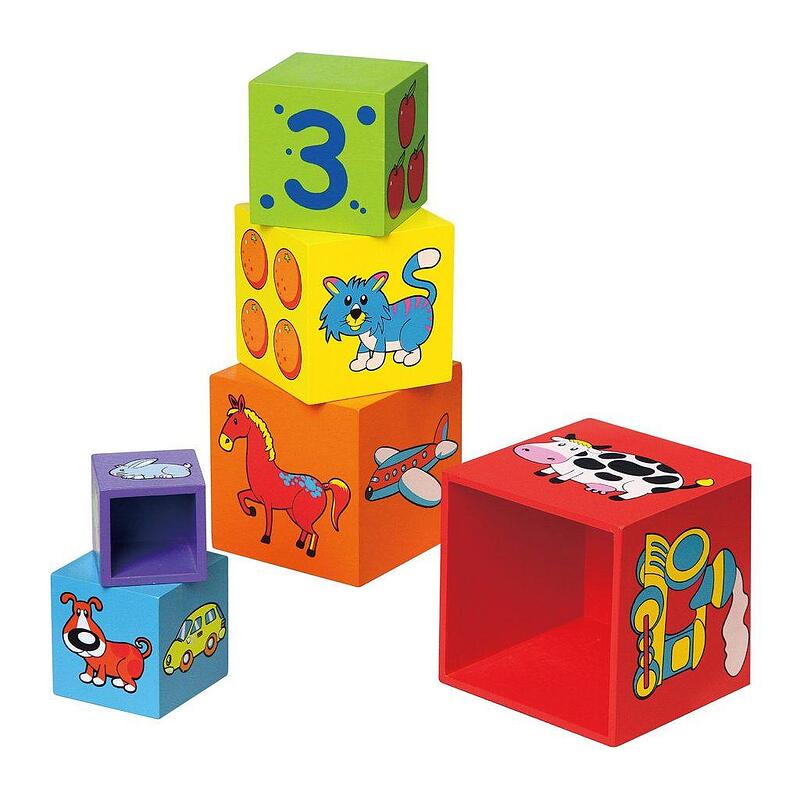 Детски дървени кубчета Viga toys | Wooden Magic