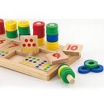 Детска дървена образователна игра за научаване на цифрите