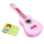 Детска дървена китара – Розова
