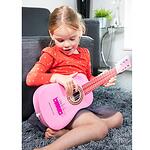 Детска дървена китара – Розова
