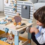 Детска ролева игра – Детска дървена работилница с инструменти Голяма