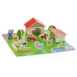 Детска ролева игра – Дървена ферма с животни