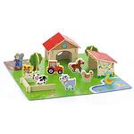Детска ролева игра – Дървена ферма с животни Viga toys