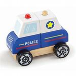 Детска полицейска количка и 3Д пъзел Viga toys