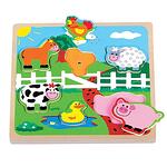 Детски музикален пъзел Фермата Lelin toys