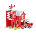 Детска дървена пожарна станция New Classic Toys