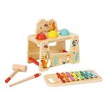 Детски ксилофон с топки и чукче Tooky toy