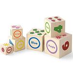 Детски кубчета с цифри и форми Viga toys
