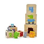 Дървени кубчета с животни Viga toys
