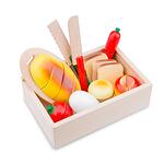 Дървена детска кутия с продукти за рязане New Classic Toys