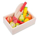 Дървена детска играчка - плодове за рязане в кутия New Classic Toys