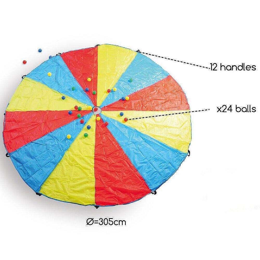 Детски парашут с 24 топчета BS Toys