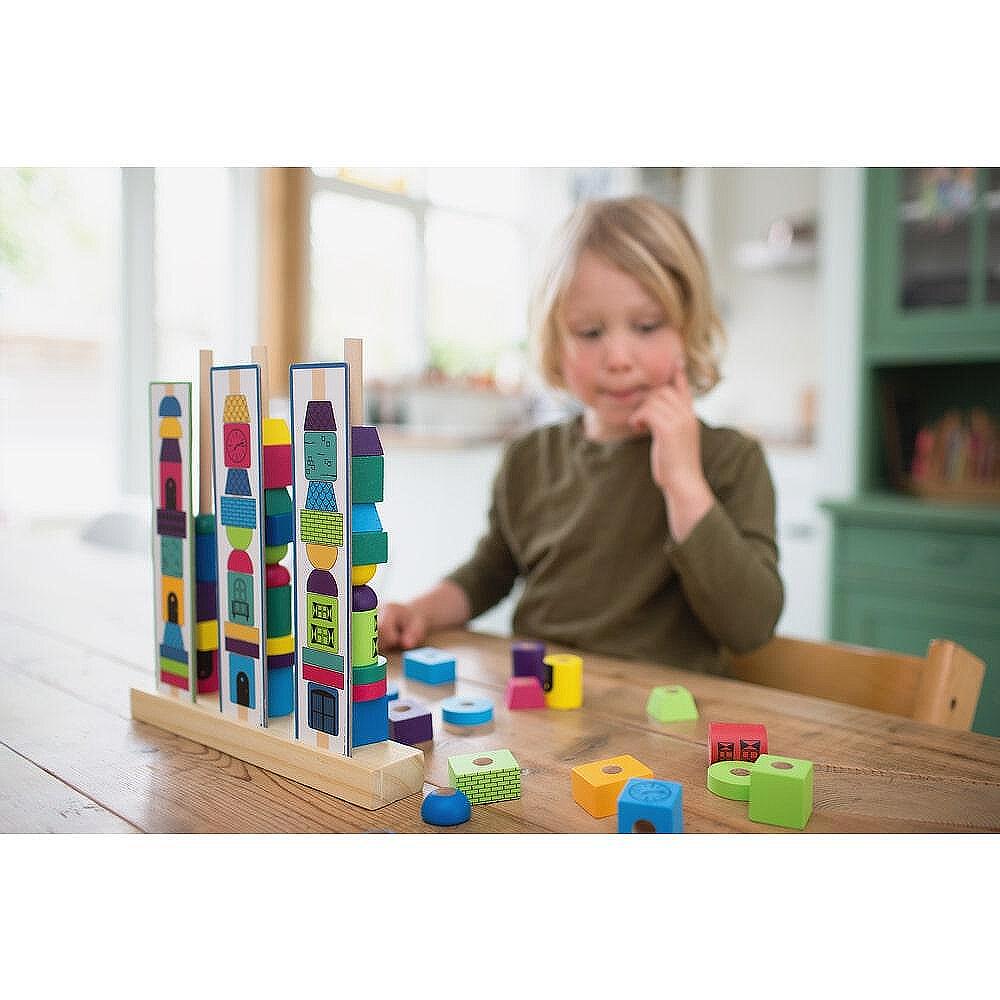 Детска играчка за нанизване – Цветове и форми BS Toys