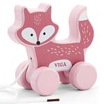 Детска дървен играчка за дърпане Polar B - Лисица Viga toys