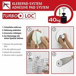 Turbo-Loc® закачалка за кърпи Wenko Pisa, без пробиване
