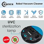 MAGNUM UV+ White - Robot vacuum cleaner with UVC lamp for sterilization (white)