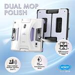 HOBOT S6 Pro Window Cleaning Robot - Patented 2-Mop Reciprocating Polish with 2 Ultrasonic Sprayer, Automatic Clean Panoramic and Frameless Window, Smartphone or Remote Control