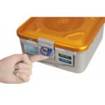 Контейнер за стерилизация с Прозрачен капак (био-бариера с неперфорирана кутия) 580 x 280 x 105 мм - Модел 1/1