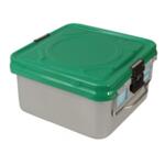Контейнер за стерилизация с Прозрачен капак (с неперфорирана кутия) 285 x 280 x 130 мм - Модел 1/2