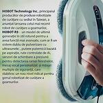 HOBOT R3 - Robot curățare geamuri cu 2 pulverizatoare, Aplicație mobilă, UPS încorporat, Voce Creativă, Memento