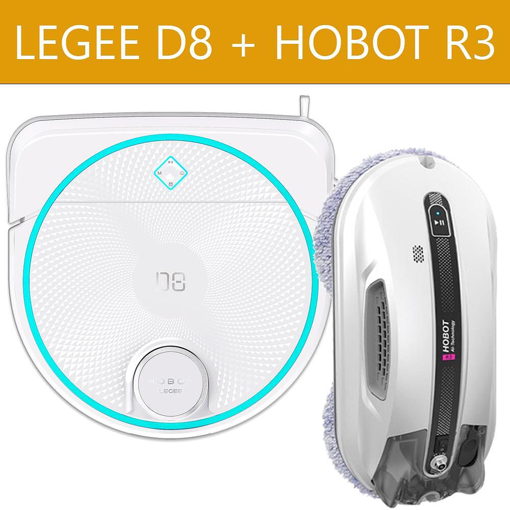 Robot Aspirator Legee D8 + Robot curățare geamuri HOBOT R3