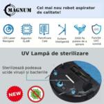Aspirator robot MAGNUM, 3000 Pa, Lampa UVC, Functie mop, Harta, Bariere-White