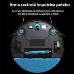 Aspirator robot MAGNUM One, Aplicatie lb. romana, Harta, Alexa/Google Home-Black-Copy