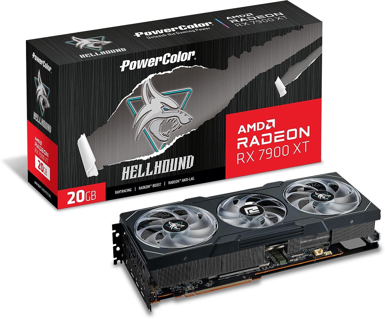 PowerColor Hellhound RX 7900 XT 20G-L/OC graphics card AMD Radeon RX ...