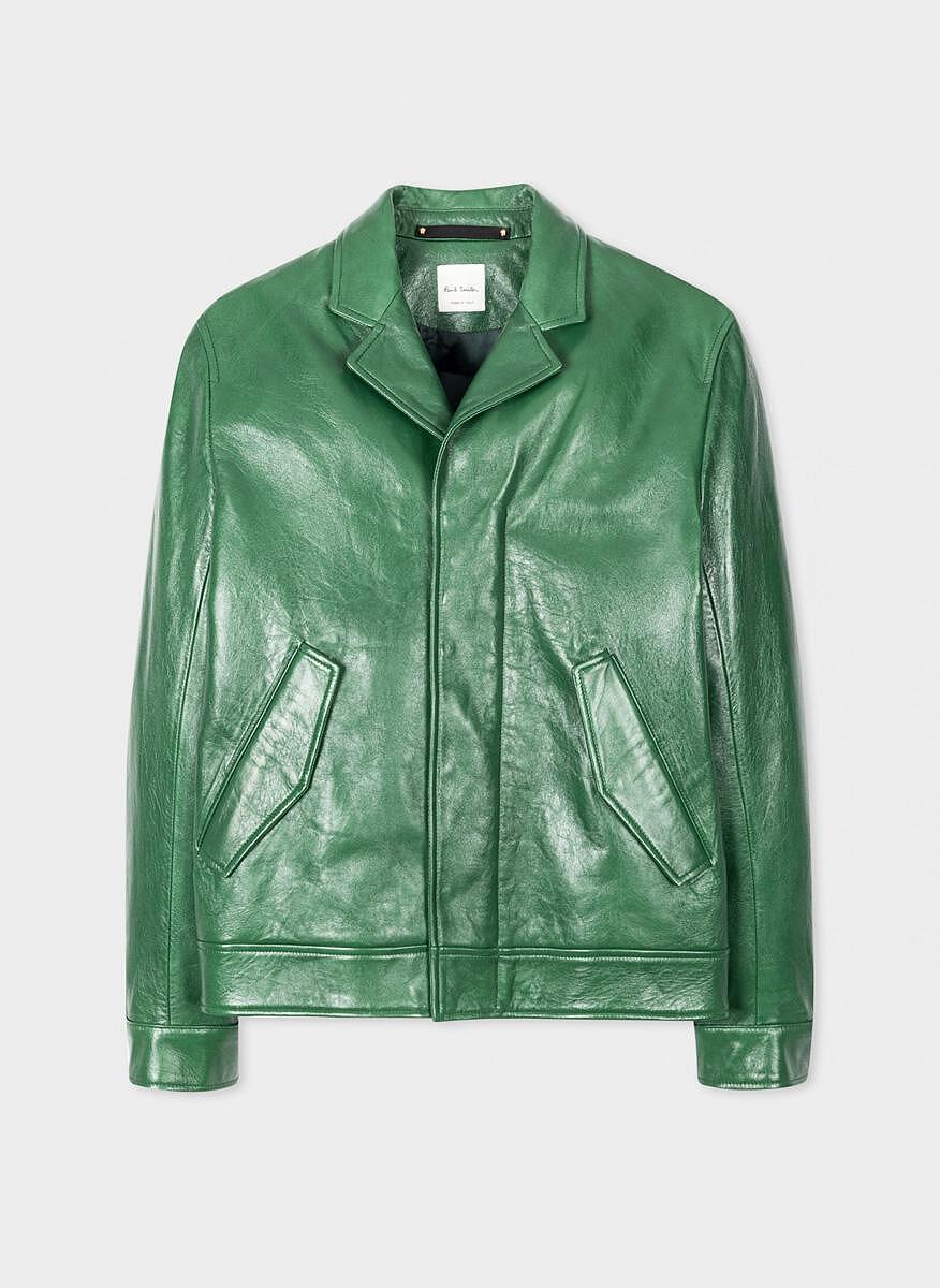 Яке от естествена кожа Paul Smith