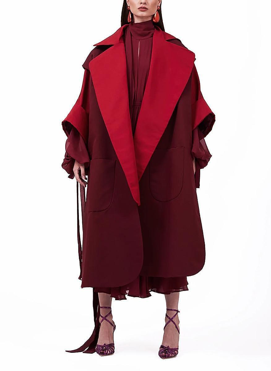Палто от коприна 'Rome' Harithand
