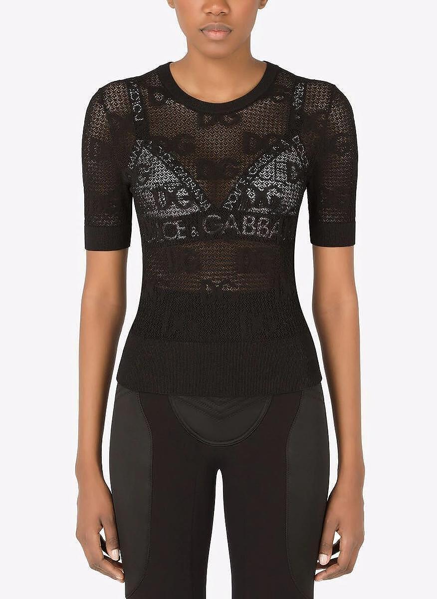Блуза с прозрачен ефект Dolce&Gabbana