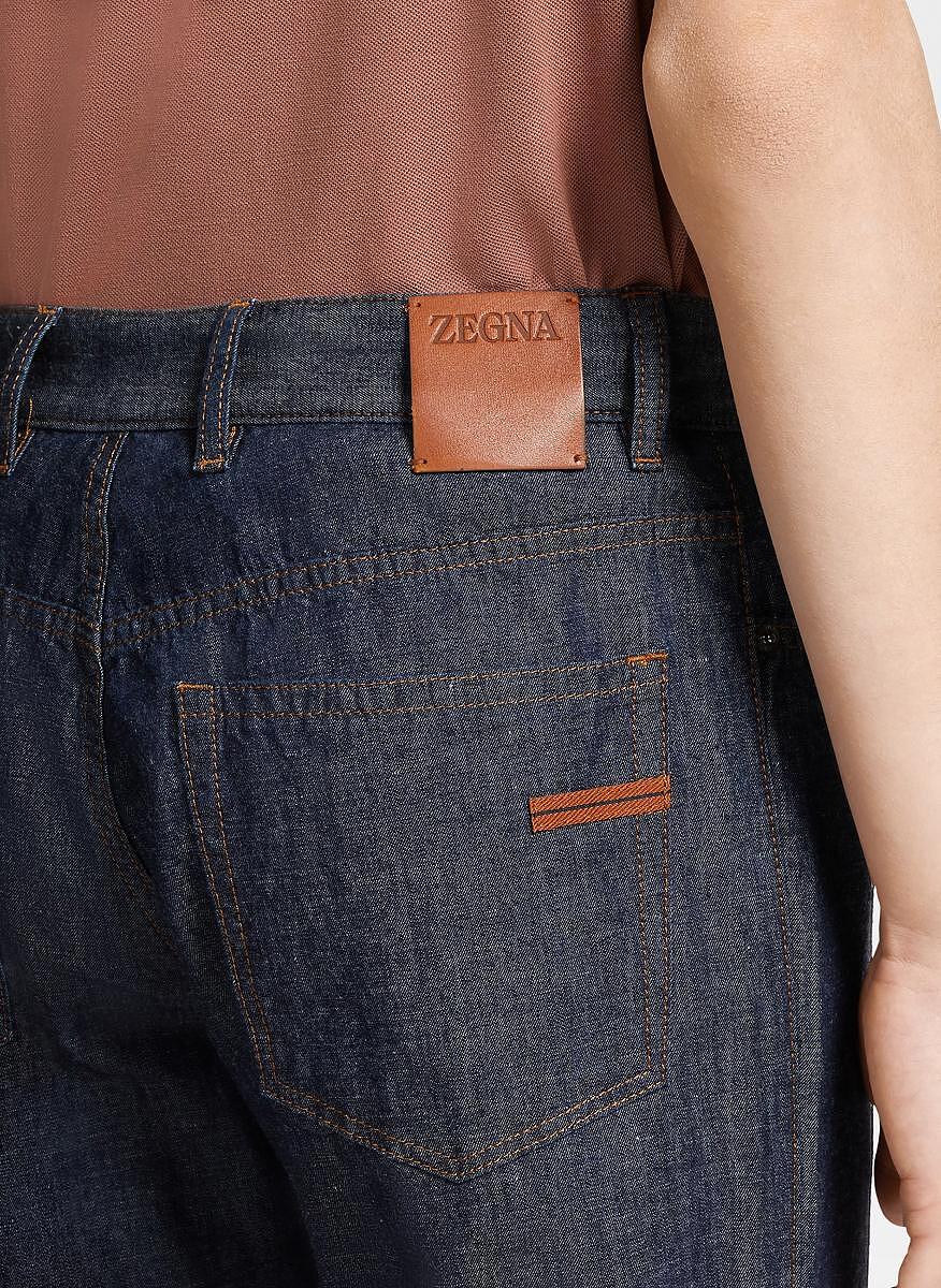 Деним с лен Zegna