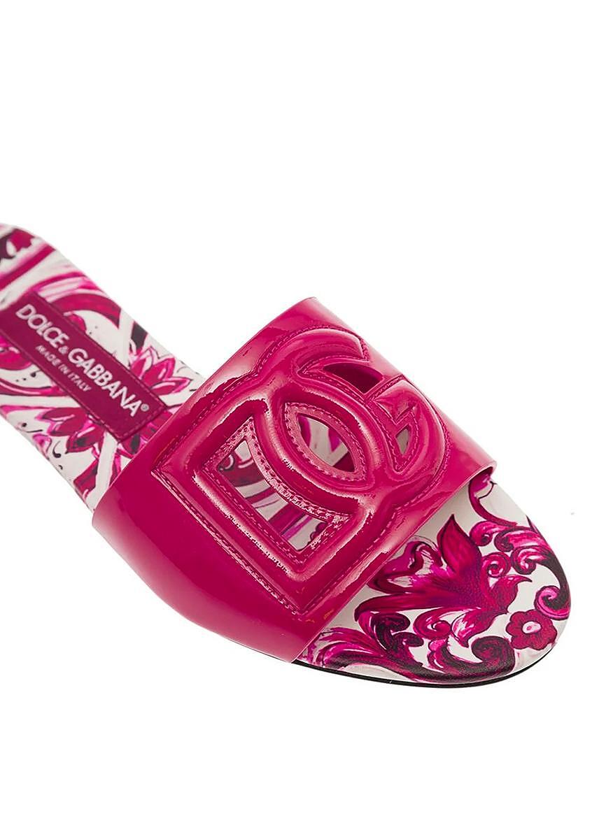 Сандали с принт 'Majolica' Dolce&Gabbana