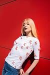 Women White Cotton T-shirt Boat Neckline 3D Butterfly Details Slim Fit Fashion Minimalist Elegant Chic Everyday Style Streetwear Urban