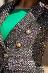 Women Fine Silver Tweed Blazer Slim Silhouette Premium Quality Jacket Business Attire Office Wear Feminine Trendy Coat Streetwear Fashion