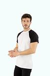 White cotton t-shirt with pocket-Copy