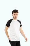 White cotton t-shirt with pocket-Copy