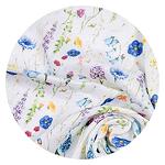 Муселиново пончо от бамбук Blue Wild Flowers