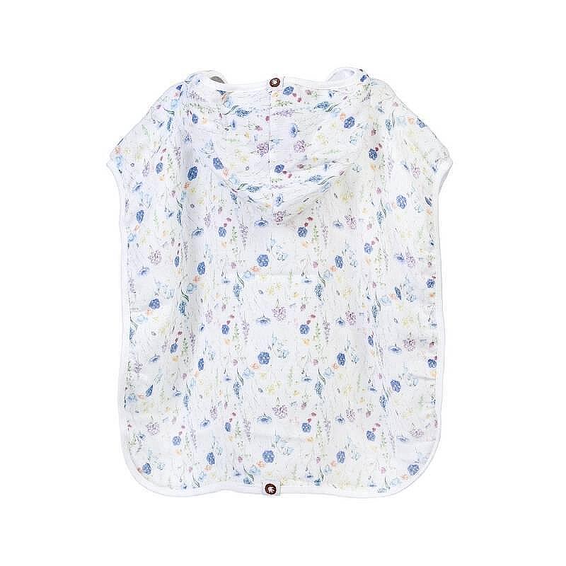 Муселиново пончо от бамбук Blue Wild Flowers