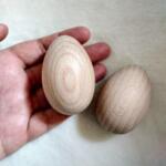 Дървени яйца за игра и боядисване
