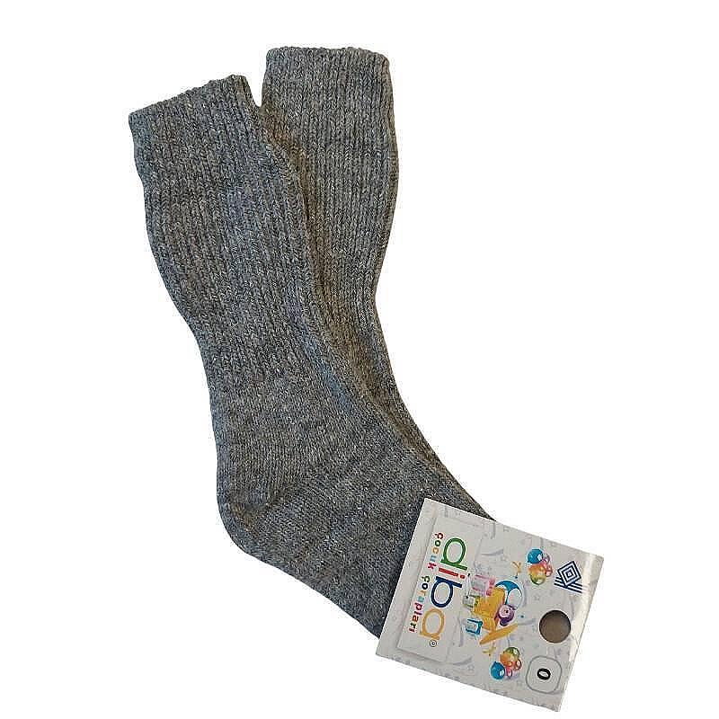 Бебешки вълнени чорапи, размер 17-19