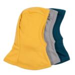 Балаклава (шапка-шал) за бебета и деца, 100% мерино, жълта