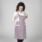 APRON WITH LACE EDGING 80X54 CM (WHITE OR VICHY) Престилка