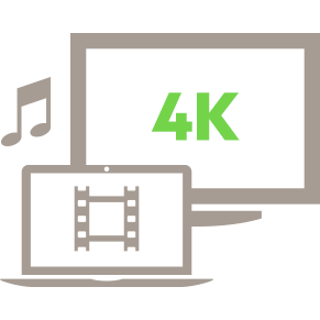 4K Audio and Video Support