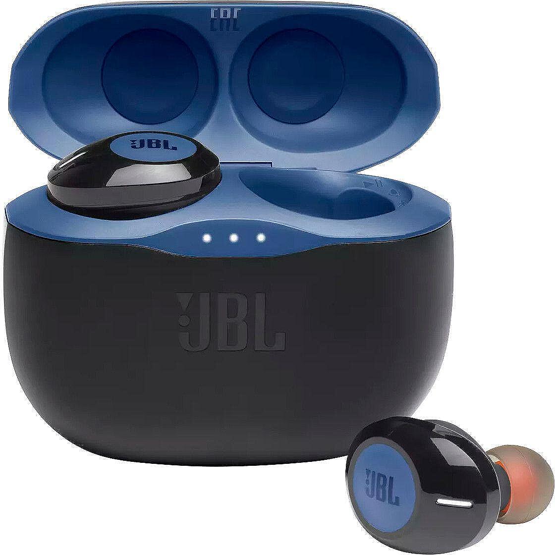 Безжични слушалки с микрофон JBL Tune 125, TWS, Сини