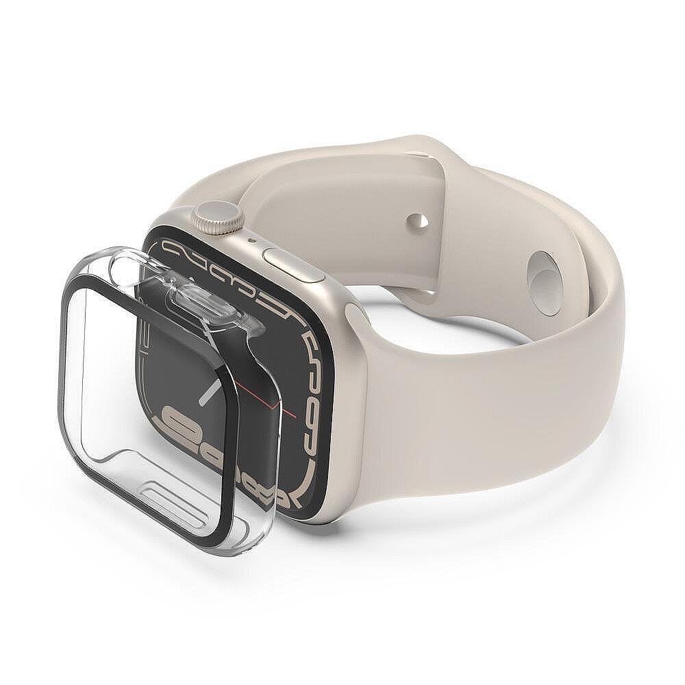 Защитен екран с покритие 2 в 1 + калъф за Apple Watch Series 7 44/45mm, Belkin, Прозрачен