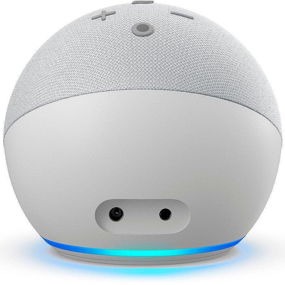 Портативна колонка Amazon - Echo Dot 4  Alexa, Бяла