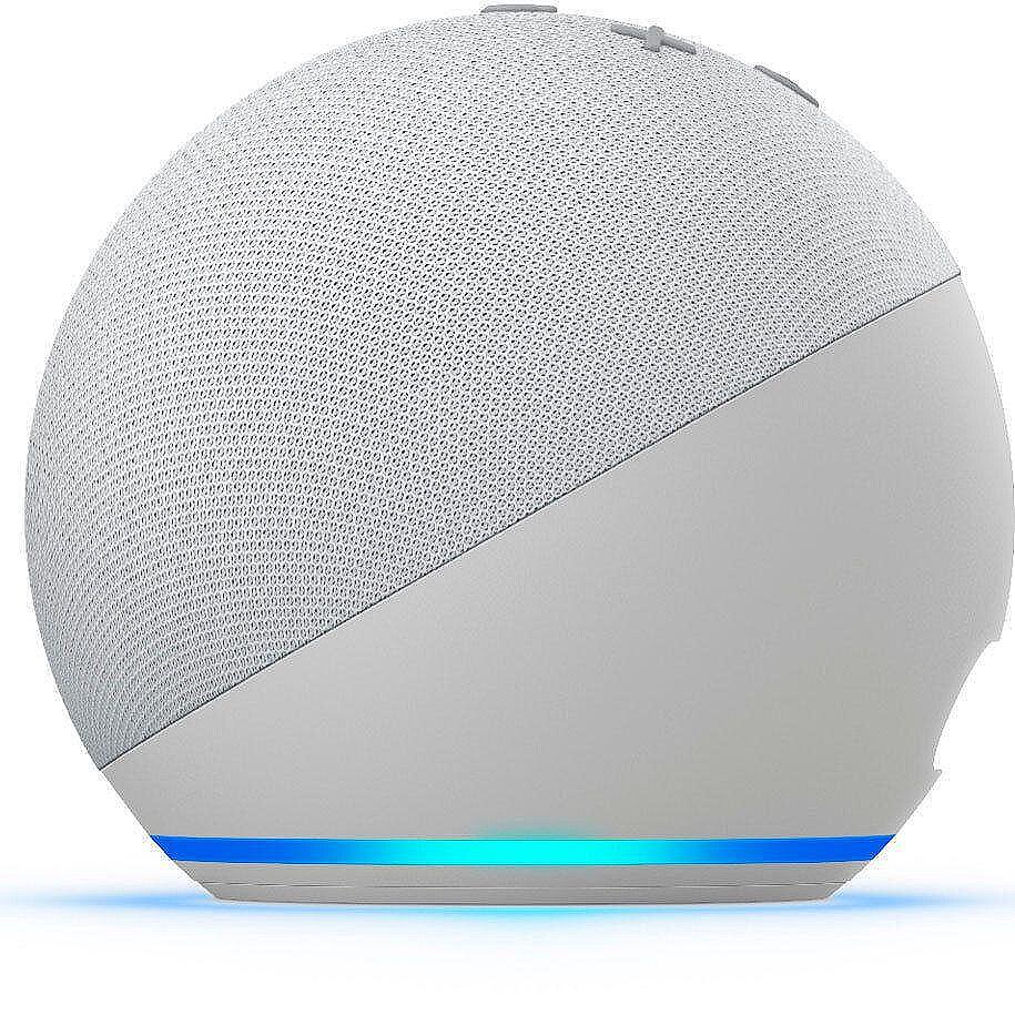 Портативна колонка Amazon - Echo Dot 4  Alexa, Бяла
