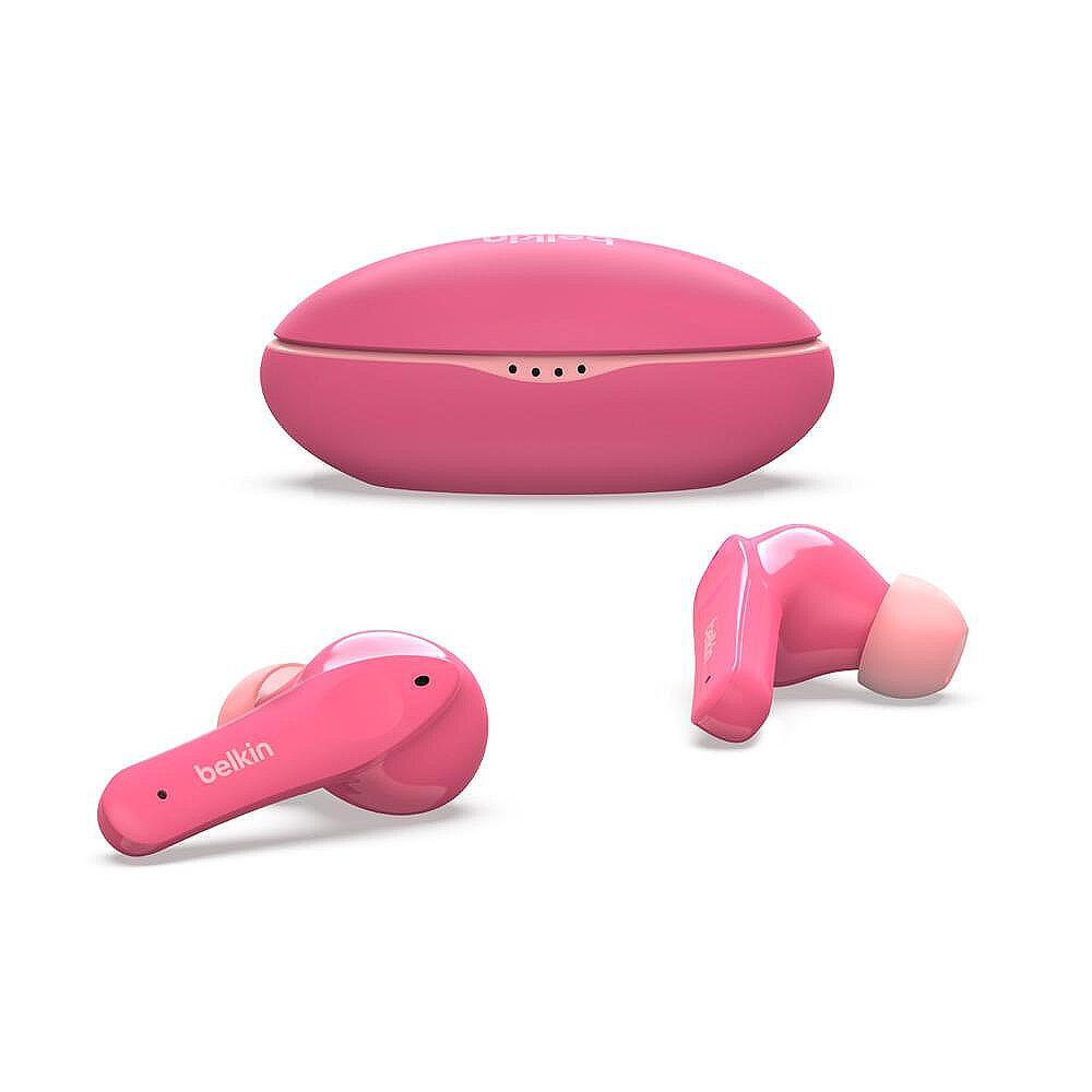 Безжични слушалки Belkin Soundform Nano за деца, Розови