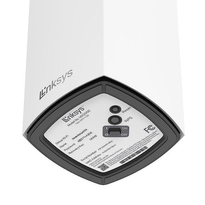 Безжична мрежова система Linksys Atlas 6 Dual-Band WiFi 6 (2 брой), Бял